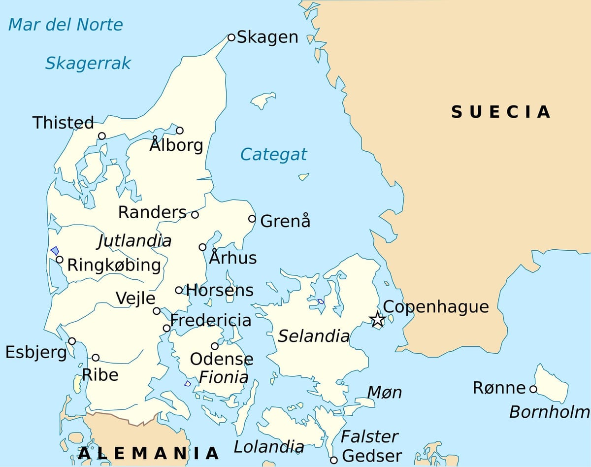 Kartta fredericia tanskassa