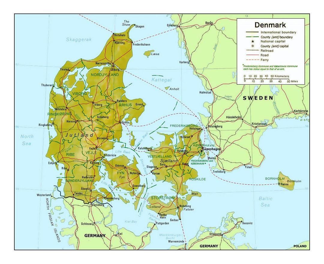 Kartta tanska kommune