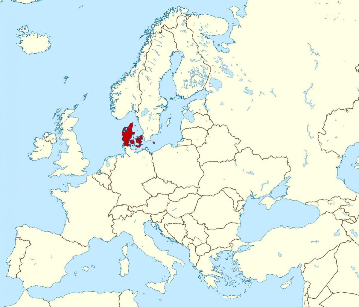 maailman kartta osoittaa tanska