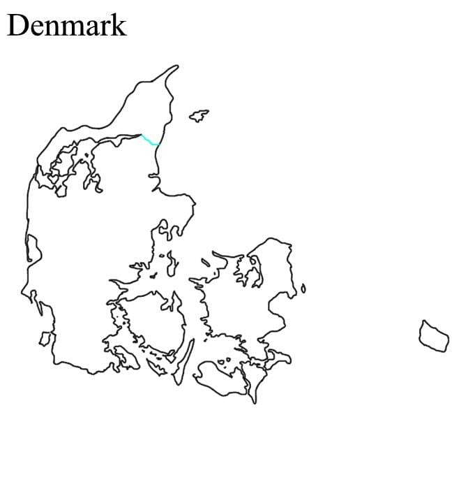 tyhjä kartta tanska