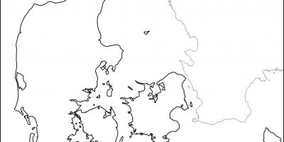 Kartta tanska ääriviivat
