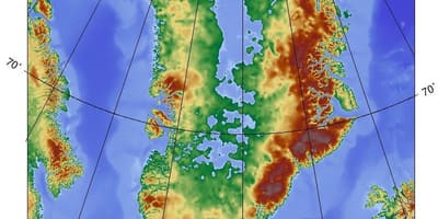 Kartta topografinen tanska